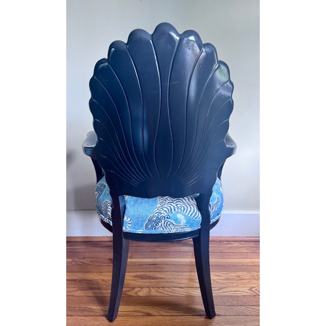 Pair of Lacquered Vintage Italian Hand Carved Grotto Chairs For Sale - Image 16 of 16