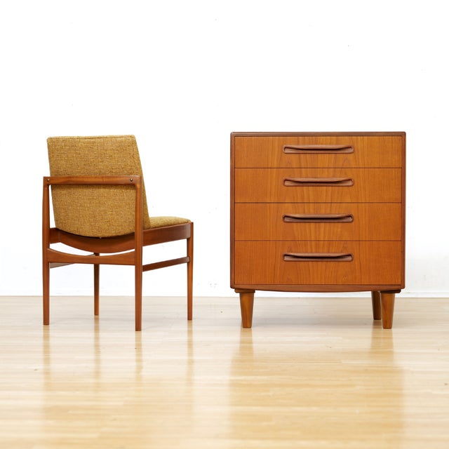 This mid-century dresser nightstand was produced by G Plan during the 1960s. Made from rich teak wood this vintage bedside...