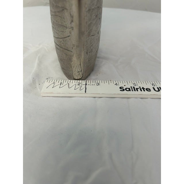 2010s Elegant Silver Vase With or Without Orchids For Sale - Image 5 of 5