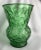 Large Vintage Green Glass Bouquet Vase 1970’s For Sale - Image 12 of 12