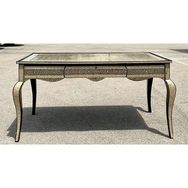 Vintage Moroccan Inlay Writing Desk For Sale - Image 14 of 16