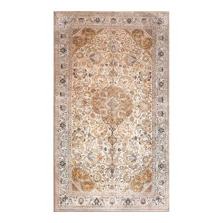 Mid 20th Century Persian Silk Qum Carpet For Sale