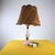 Vintage Table Lamp with Ceramic Base and Fabric Lampshade For Sale - Image 6 of 6