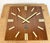 Vintage Brown Wooden Wall Clock from Pragotron, 1980s For Sale - Image 9 of 16