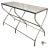 Early 21st Century Contemporary Mitchell Gold + Bob Williams Transitional Style Stainless Steel Console Table For Sale - Image 5 of 8
