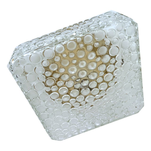 Vintage Bubble Glass Flush Mount from Erco, 1970s For Sale