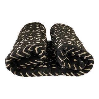 African Black and White Mud Cloth Textile Mali For Sale