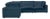 Wood Cali Navy Performance Fabric Modular L-Sectional For Sale - Image 7 of 7