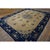 1920s Antique Ivory Field Floral Wool Knotted Chinese Peking Rug 9' 1"x 11' 9" For Sale In New York - Image 6 of 10
