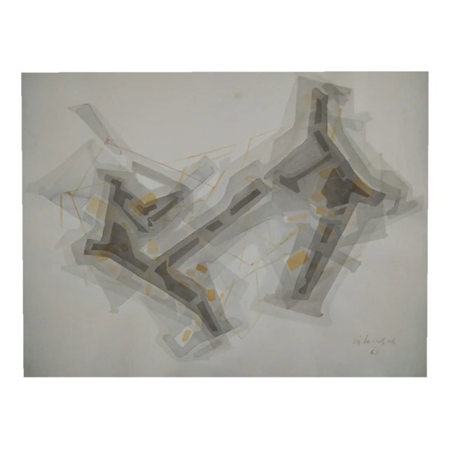 Joan Vilacasas, Untitled, 1963, Watercolor on Paper For Sale
