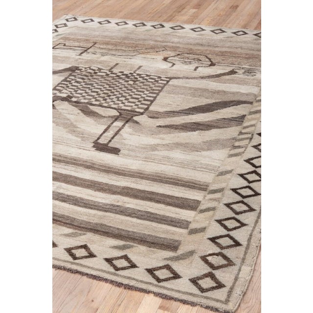 Late 20th Century Persian Gabbeh Rug - 6'8" x 8'1" For Sale In New York - Image 6 of 6