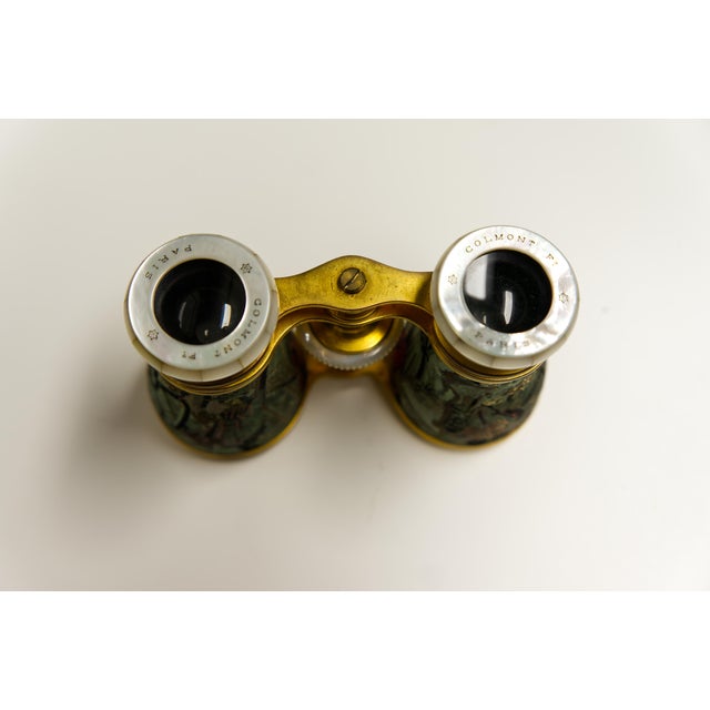 Antique Colmont Paris Opera Glasses With Matching Case For Sale - Image 4 of 9