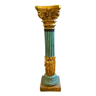 Italian Neoclassical Pedestal Column, 1900 For Sale