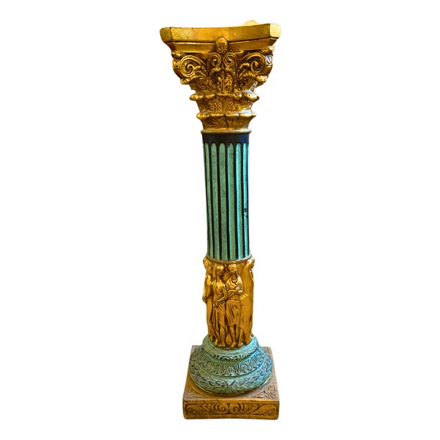 Italian Neoclassical Pedestal Column, 1900 For Sale