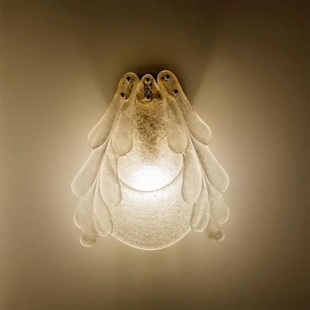 Floral Wall Light in Murano Glass from Barovier & Toso, 1969 For Sale - Image 13 of 14