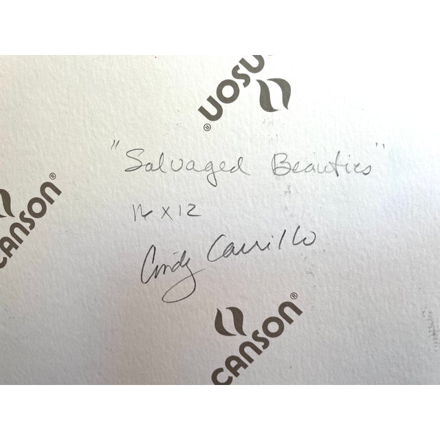 Contemporary “Salvaged Beauties”. Original Contemporary Collage by Cindy Carrillo For Sale - Image 3 of 6