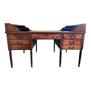 Late 19th Century Antique Mahogany Partners Desk