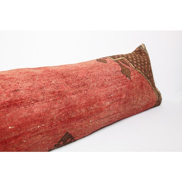 Mid 20th Century Vintage Bohemian Home Decor Handwoven Lumbar Cushion Cover -14'' X 47'' For Sale - Image 5 of 10