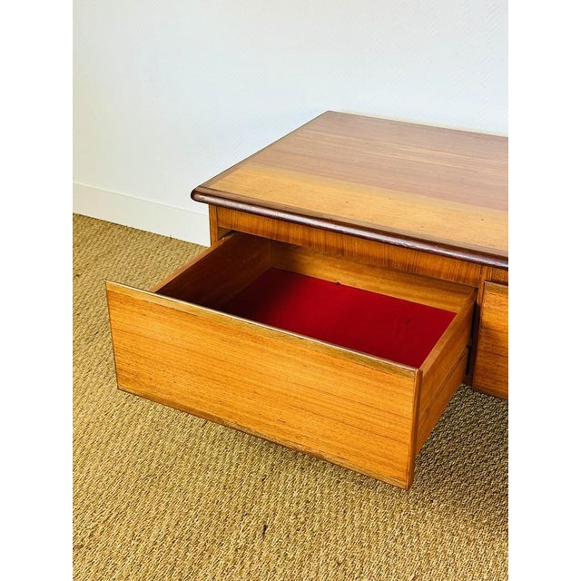 Low Scandinavian Sideboard in Teak with Hairpin Legs, 1960s For Sale - Image 12 of 18