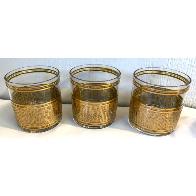 Mid 20th Century Culver Gold Trim Highball Glasses - Set of 6 For Sale In Dallas - Image 6 of 8