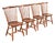 L. & J. G. Stickley American Colonial Solid Cherry Wood Spindle Back Windsor Dining Chairs, Set of Four For Sale
