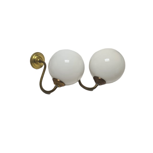 Art Deco Wall Lamp, Poland, 1950s, Set of 2 For Sale - Image 6 of 13