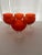 Vintage Orange Carlo Moretti Satin Glass Champagne Coupes- Set of 6 For Sale - Image 9 of 13