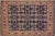 Rustic Soumak Blue/Rust Wool Rug - 6'4'' X 9'3'' For Sale - Image 9 of 10