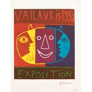 1957 After Pablo Picasso, Poster "Vallauris Exhibition 1956"