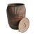Vintage India Iron Grain Barrel For Sale - Image 4 of 6
