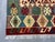 5'1" X 6'5" Multicolor Afghan Chobi Geometric Wool Flatweave Kilim Rug For Sale - Image 11 of 16