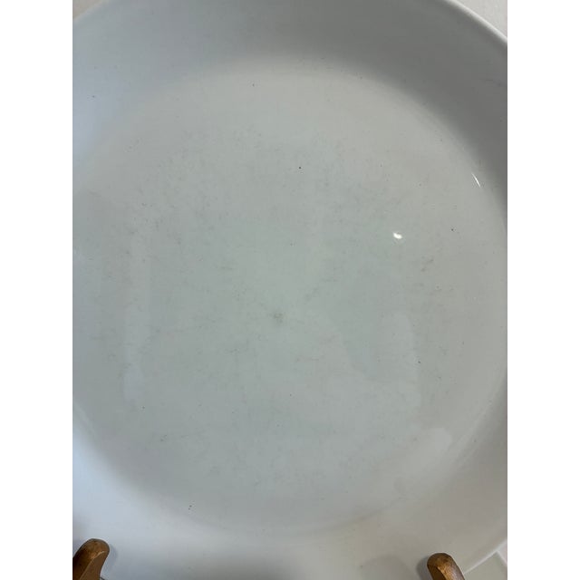 Vintage Johnson Brothers Tivoli Plates, Set of 3, White Ironstone, England For Sale - Image 9 of 11