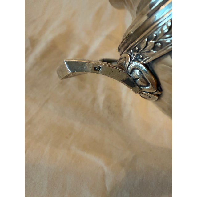 Late 19th Century French Sterling Silver Coffee/Tea Pot & Sugar Bowl – 2 Pieces For Sale - Image 13 of 15