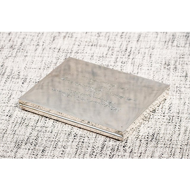 Silver Amazing Equestrian Horse Racing Trophy Vintage Sterling Silver Cigarette Jewelry Desk Box Piedmont Fox Hounds Steeplechase Virginia For Sale - Image 8 of 10