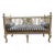 Vintage Italian Neoclassical Carved Ornate Settee Newly Reupholstered For Sale