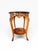 Vintage Italian Marquetry Two-Tier Side Table With Drawer & Bronze Mounts For Sale In Boston - Image 6 of 14