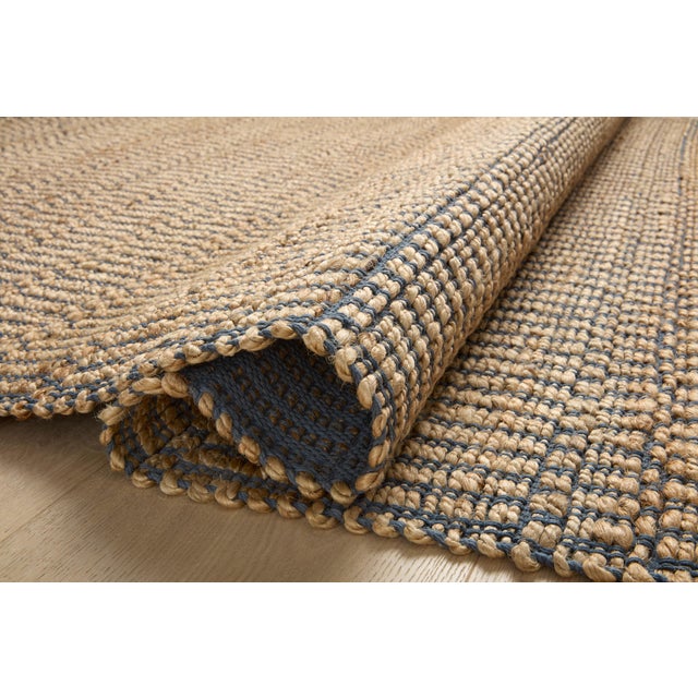 Loloi Rugs Angela Rose x Loloi Colton Natural / Navy 5'-0" x 7'-0" Area Rug For Sale - Image 4 of 8