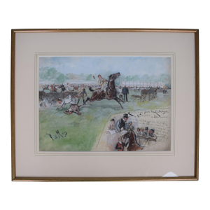 Clippings From the Catalogue Lot 51. Rumbustical by Disturbance Watercolour by Finch Mason