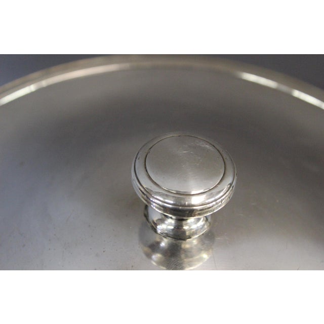 Silver-Plated Metal Soup Tureen with Marine Anchor, 1950s For Sale - Image 3 of 9