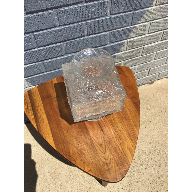 Mid-Century Modern Timo Sarpaneva “Crassus” Sculptural Textured Art Glass Vase for Iittala, Finland For Sale - Image 3 of 7
