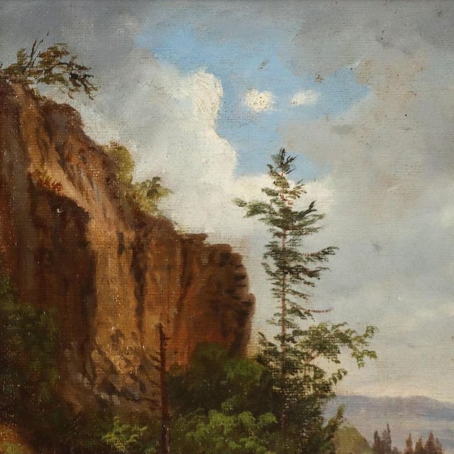 Ernst Gustav Doerell, Landscape, Oil on Canvas, Framed For Sale - Image 4 of 10