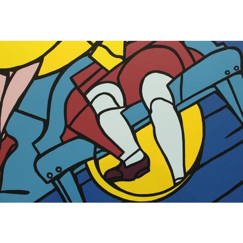 Valério Adami, Woman and Dog, 2014, Silkscreen For Sale - Image 5 of 6