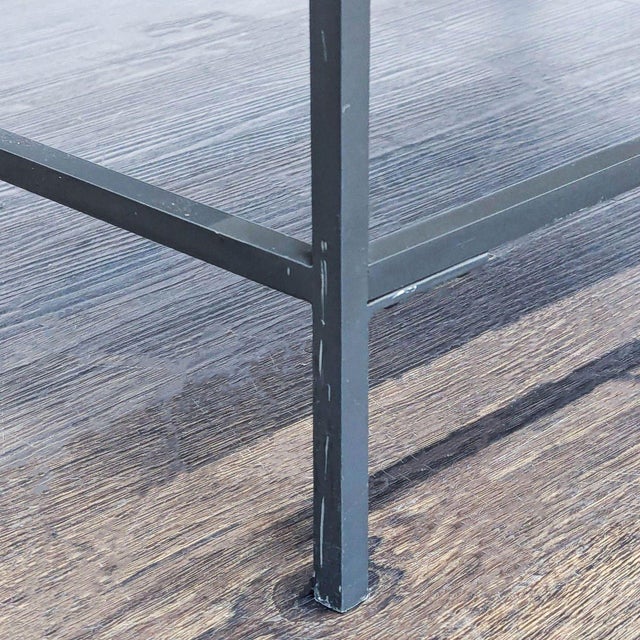 West Elm Industrial Solid Wood Storage Pop-Up Coffee Table For Sale - Image 9 of 9