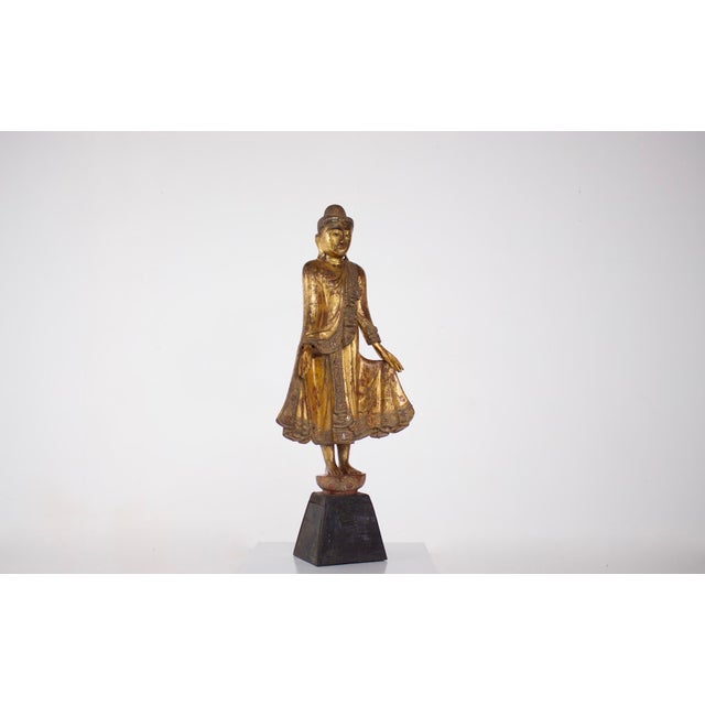 Burmese Artist, Mandalay Buddha Sculpture, 19th Century, Wood For Sale - Image 11 of 11