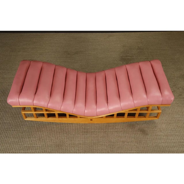 Richard Meier for Knoll International Architectural Rocking Chaise, 1982, Signed For Sale In Los Angeles - Image 6 of 18