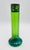 Early 20th Century Iridescent Green Glass Vase With Decorative Metal Insert For Sale - Image 4 of 17