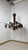 Cubick Chandelier in Chrome Iron and Glass by Gaetano Sciolari for Sciolari, 1960s, in Very Good conditions. Designed 1960...