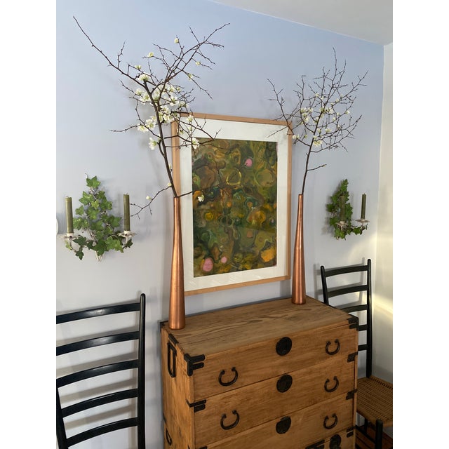 19th Century Japanese Tansu Chest. Recently stripped. Original paint on metal hardware