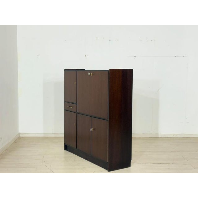 Mid-Century Writing Cabinet with Secretary in Mahogany, 1960s For Sale - Image 9 of 14