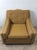 1960s Mid Century Modern Lounge Chair With Vintage Yellow Upholstery For Sale - Image 5 of 18